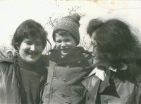 Gleb Sudarikov with his parents